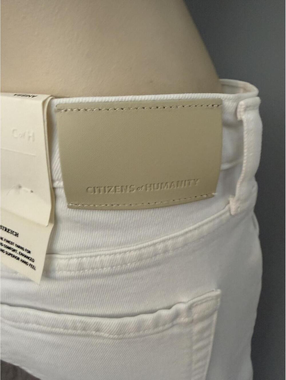NWT Citizens of Humanity Anissa Straight Leg Jeans White Size 25 - Picture 12 of 13